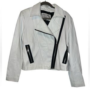 Wilson’s leather maxima white leather jacket